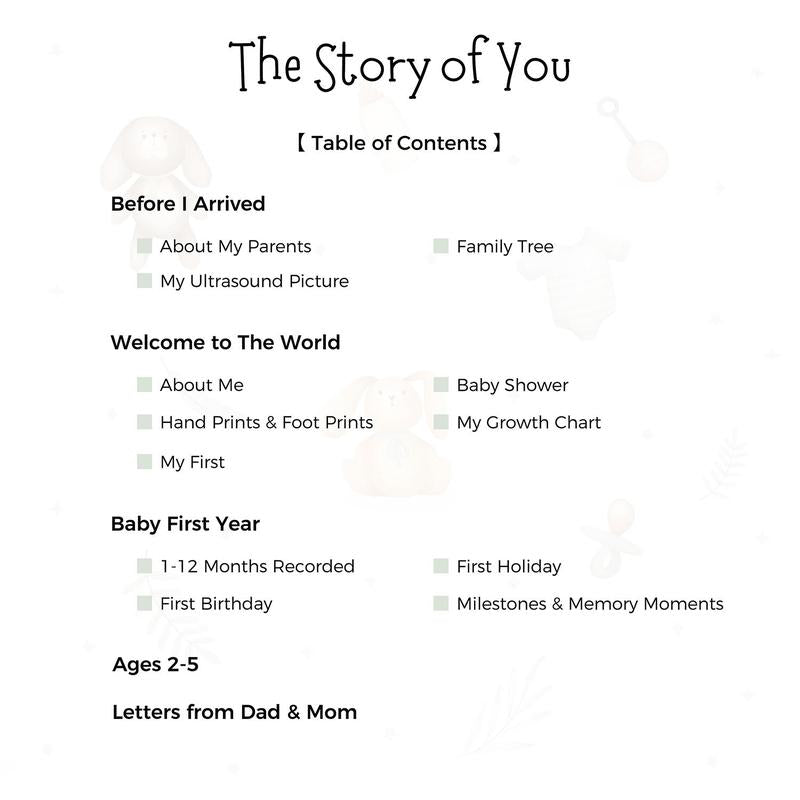 Baby Memory Book - First-Year Keepsake Journal