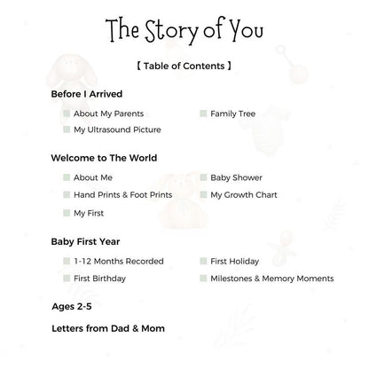 Baby Memory Book - First-Year Keepsake Journal